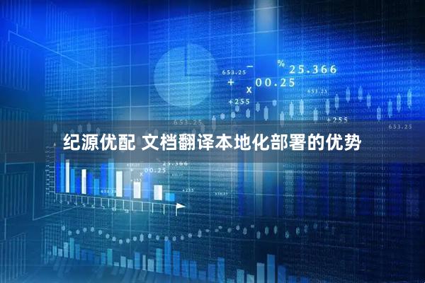纪源优配 文档翻译本地化部署的优势